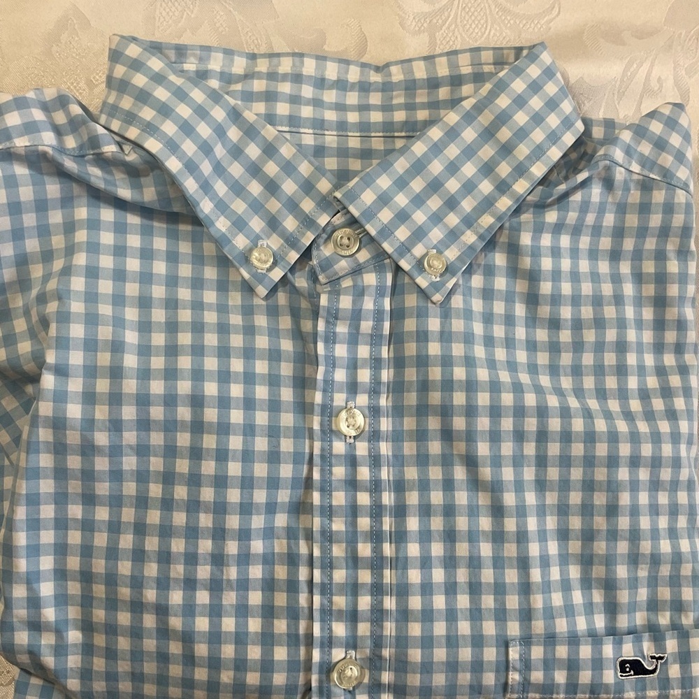 Vineyard Vines Classic Fit Tucker Shirt Button Down Men’s XL - Blue Check